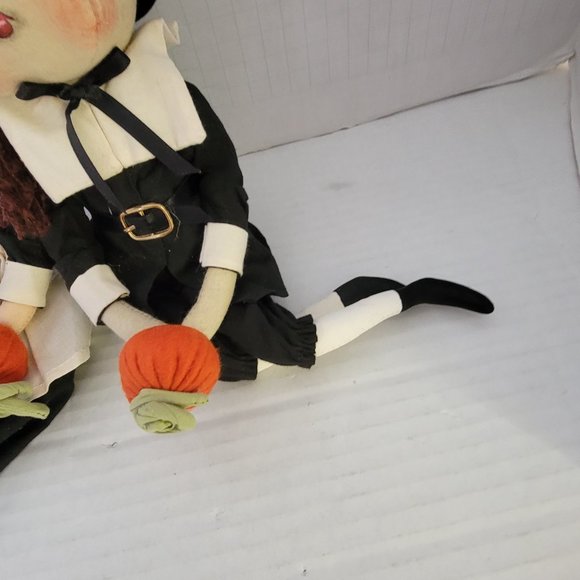 Artist Joe Spencer Pair Pilgrim Adam Eve Doll Figure Set Thanksgiving Boy Girl - Picture 7 of 13